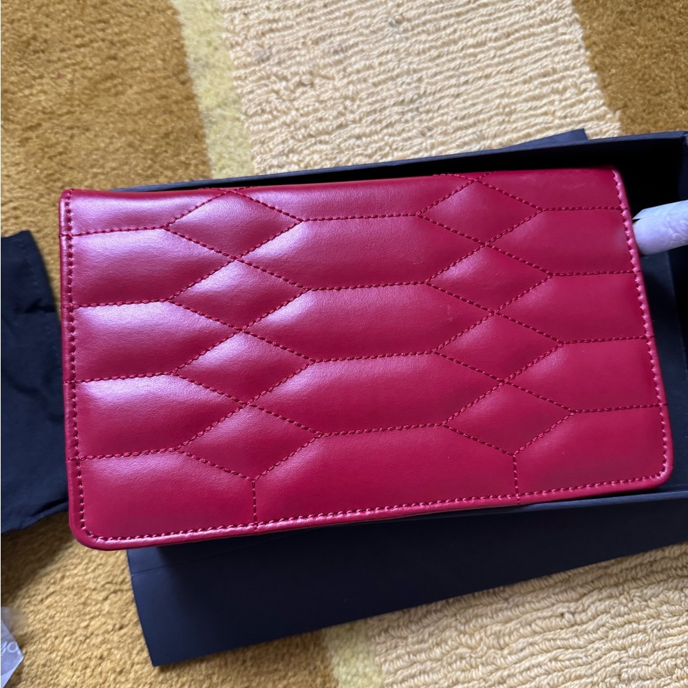 Wolf Caroline red leather jewelry portfolio